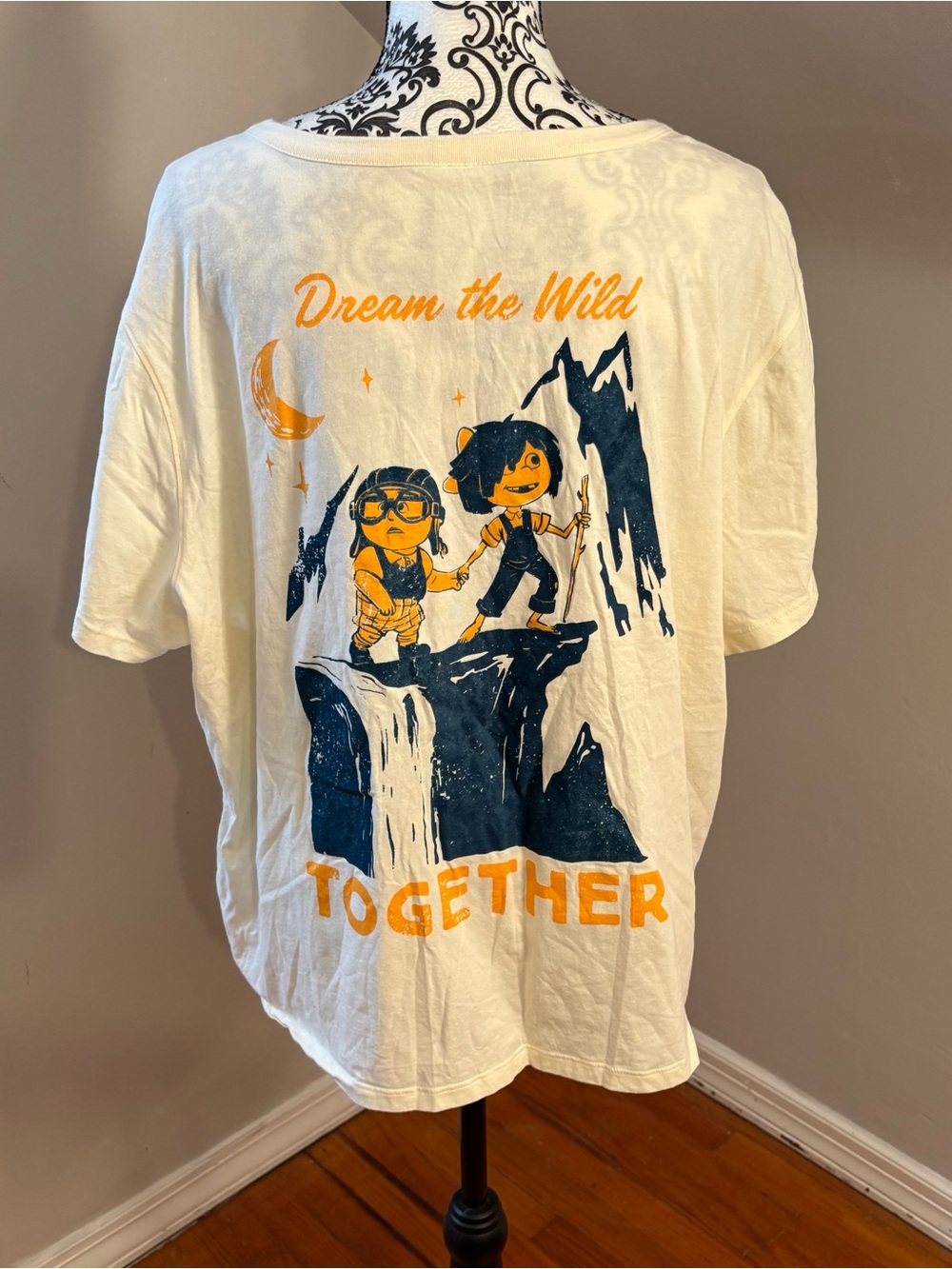 Disney Pixar Up Dream The Wild Together Organic Cotton Short Sleeve Shirt 2XL